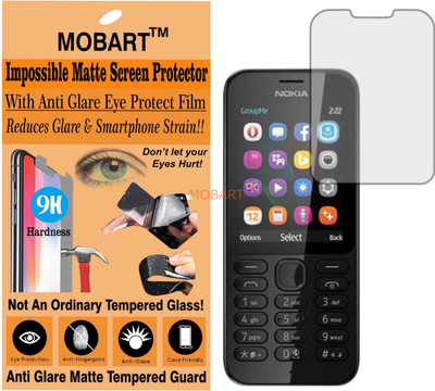 MOBART Tempered Glass Guard for NOKIA 222 (Matte Finish)(Pack of 1)