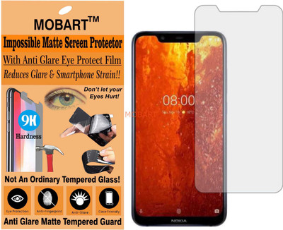 MOBART Tempered Glass Guard for NOKIA 8.1 2018 (Matte Finish)(Pack of 1)