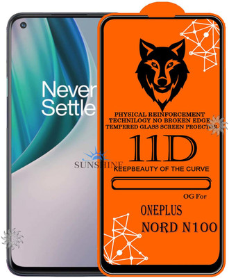 SUNSHINE Tempered Glass Guard for ONEPLUS-NORD N100 Edge to Edge Tempered Glass(Pack of 1)