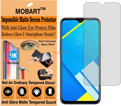 MOBART Tempered Glass Guard for REALME C2 (Matte Finish)(Pack of 1)