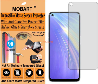 MOBART Tempered Glass Guard for RMX2001(REALME 6) (Matte Finish)(Pack of 1)