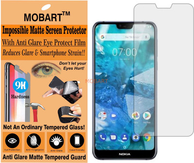 MOBART Tempered Glass Guard for NOKIA TA-1097 (NOKIA 7.1) (Matte Finish)(Pack of 1)