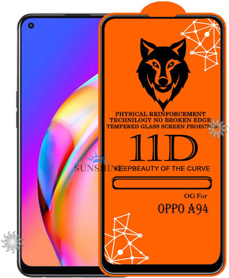 SUNSHINE Tempered Glass Guard for OPPO-A94 Edge to Edge Tempered Glass(Pack of 1)