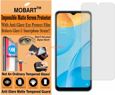 MOBART Tempered Glass Guard for OPPO CPH2179 (A15S) (Matte Finish)(Pack of 1)