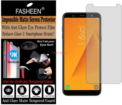 Fasheen Tempered Glass Guard for SAMSUNG A6 PLUS (Matte Finish)(Pack of 1)