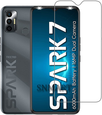 SNMART Tempered Glass Guard for Tecno Spark 7, Tecno Spark 7T(Pack of 1)