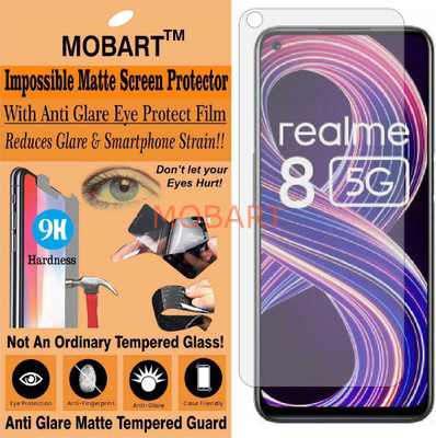 MOBART Tempered Glass Guard for REALME RMX3241 (Matte Finish)(Pack of 1)
