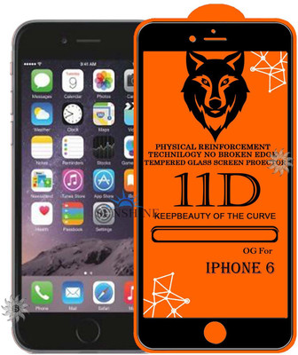 SUNSHINE Tempered Glass Guard for IPHONE-6 Edge to Edge Tempered Glass(Pack of 1)