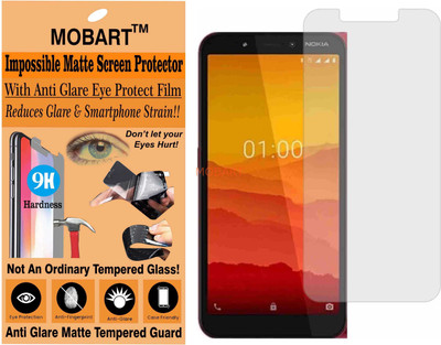MOBART Tempered Glass Guard for NOKIA C2 (Matte Finish)(Pack of 1)
