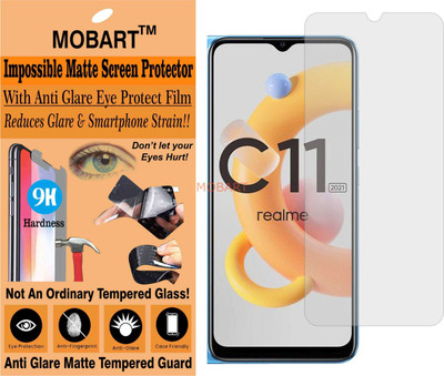 MOBART Tempered Glass Guard for REALME C11 (2021) (Matte Finish)(Pack of 1)