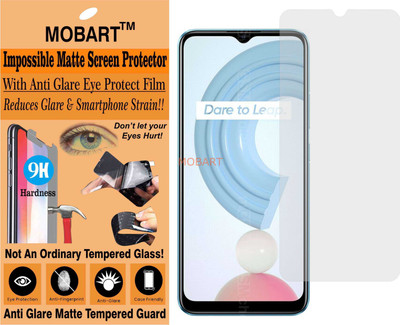MOBART Tempered Glass Guard for REALME C21Y (Matte Finish)(Pack of 1)