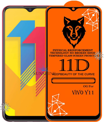 SUNSHINE Tempered Glass Guard for VIVO-Y11 Edge to Edge Tempered Glass(Pack of 1)