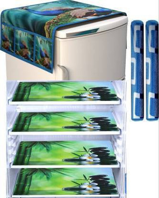 BLUEDOT Refrigerator  Cover(Width: 95 cm, Multicolor)
