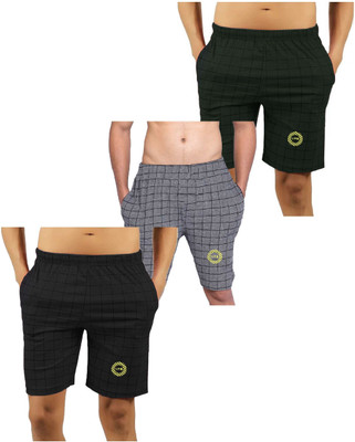 MRB Self Design Men Multicolor Regular Shorts