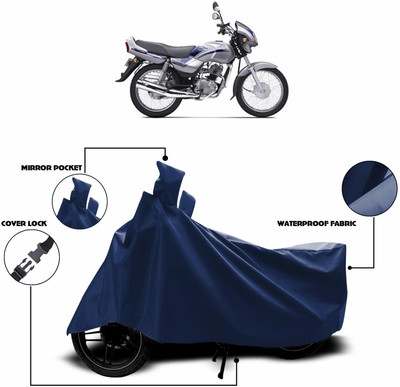KEDIT Two Wheeler Cover for TVS(Victor Edge, Blue)