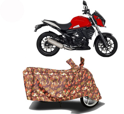 Exciting collections Two Wheeler Cover for Mahindra(Mojo UT 300, Red)