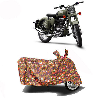 Exciting collections Two Wheeler Cover for Royal Enfield(Battle Green, Red)