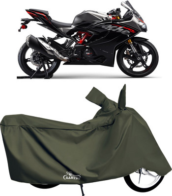 DROHAR Waterproof Two Wheeler Cover for TVS(Apache, Green)