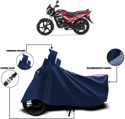 KEDIT Two Wheeler Cover for TVS(Star City Plus, Blue)
