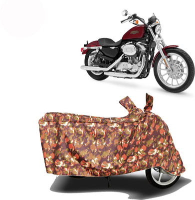 Exciting collections Two Wheeler Cover for Harley Davidson(XL 883, Red)