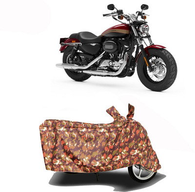 Exciting collections Two Wheeler Cover for Harley Davidson(1200 Custom, Red)