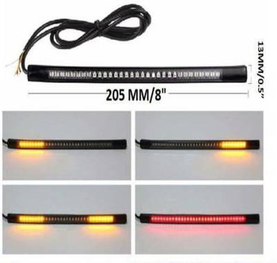 MX CULAR ZONE Rear LED Indicator Light for NA Universal For Bike(Multicolor)