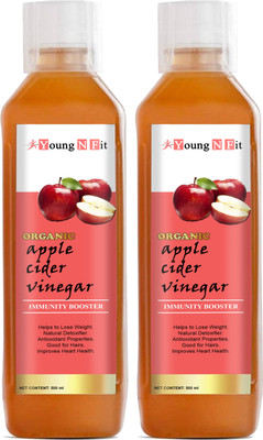 Young N Fit Apple Cider Vinegar with Mother Vinegar For weight loss (S34) Pro Vinegar(2 x 500 ml)