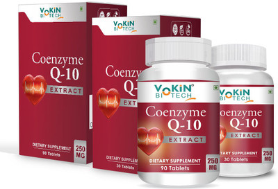 Vokin Biotech Coenzyme Extract for Heart Health & Energy Metabolism Buy 90 Tab 30 Tab Free(2 x 60 Tablets)