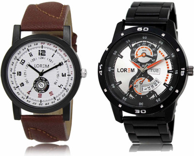 LOREM LR11-LR107 Analog Watch  - For Men