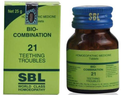 SBL BIO-COMBINATION 21 Teething Tablets_4 (Pack of 4)(Pack of 4, 100 g)
