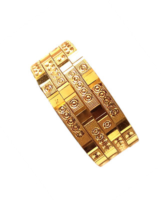 hand kkrafts Brass Bangle Set(Pack of 4)