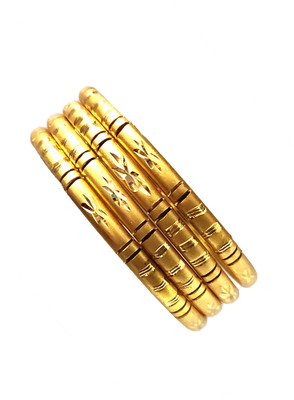 hand kkrafts Brass Bangle Set(Pack of 4)