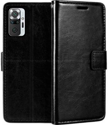 COST TO COST Flip Cover for Redmi Note 10 Pro Max Black Flip Cover, Mi Redmi M2101K6I