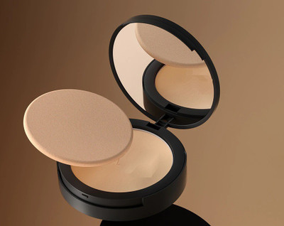 AMOSFIA HD Mattifying Compact For ALL Type Of Skin Tone Compact(Light Beige, 15 g)