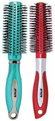 Zailie Perfect Look Styling Hair Brush Rolling Curling Comb ( Pack of 2 )