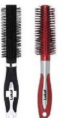 lukaf Premium Styling Round Hair Brush Comb ( Pack of 2 )