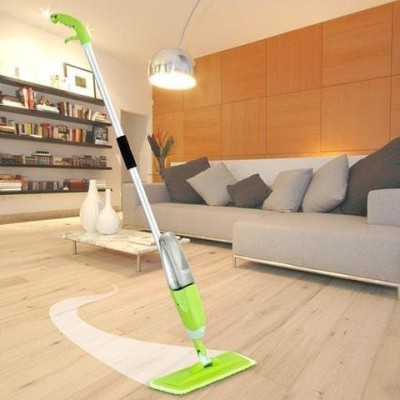 KESHAVART Sprayer mop for Kitchen Wood Floor Hardwood Laminate Ceramic Tiles Dust Microfibre Wet and Dry Brush(Green)