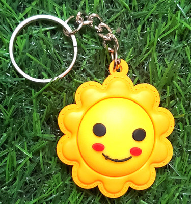 ShopTalk Smiley sun rubber Key Chain