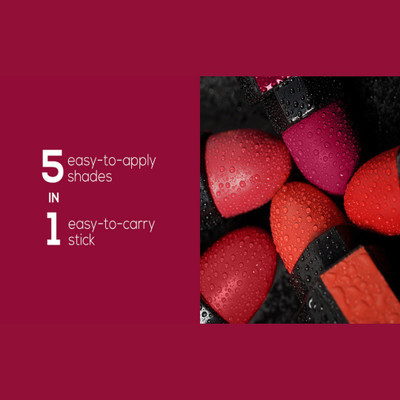 ADJD Multi color 5 Step Lipstick 5 in 1 new stylish Lipsticks(MULTI COLOR, 6 g)