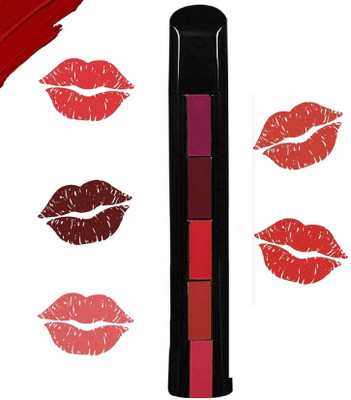 ADJD Mini Multi color 5 Step Lipstick 5 in 1 new stylish Lipsticks(MULTI COLOR, 6 g)