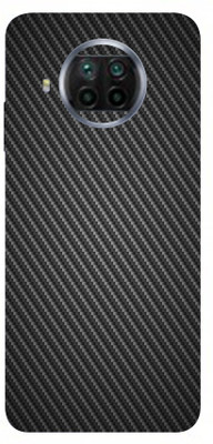 BugguSkin Xiaomi Mi 10T Lite, MI 10T LITE Mobile Skin(Ultra Super Jade Black Carbon Fiber Skin With High Mattte Finish.)