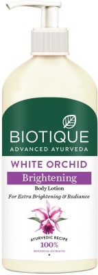 BIOTIQUE White Orchid Brightening Body Lotion|Brightening & Radiance|24H Deep Moisture(300 ml)