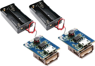 HUBX COMBO POWERBANK MODULE AND BATTERY CASE 5 Watts Computer PSU with 2 SATA Cables(Black)