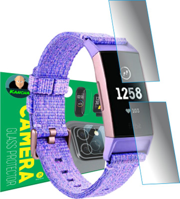 KANCHA Edge To Edge Screen Guard for fitbit charge 3(Pack of 2)