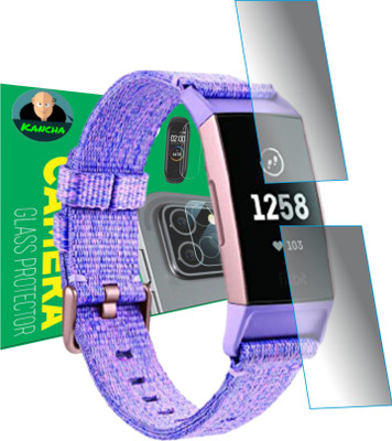 KANCHA Edge To Edge Screen Guard for FITBIT CHARGE 3(Pack of 2)