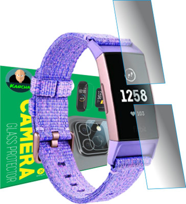 KANCHA Edge To Edge Screen Guard for FITBIT CHARGE 3(Pack of 2)