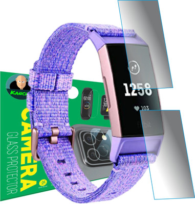 KANCHA Edge To Edge Screen Guard for FITBIT CHARGE 3(Pack of 2)