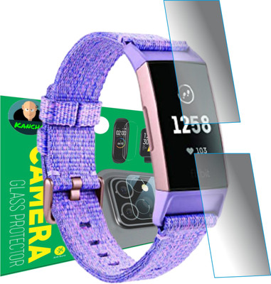 KANCHA Edge To Edge Screen Guard for FITBIT CHARGE 3(Pack of 2)