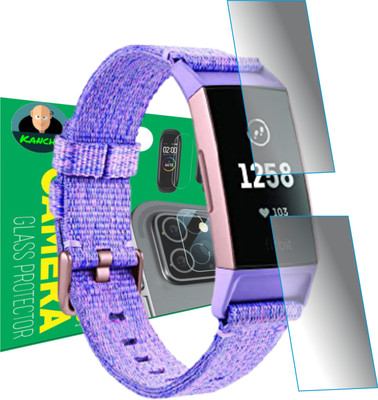 KANCHA Edge To Edge Screen Guard for fitbit charge 3(Pack of 2)