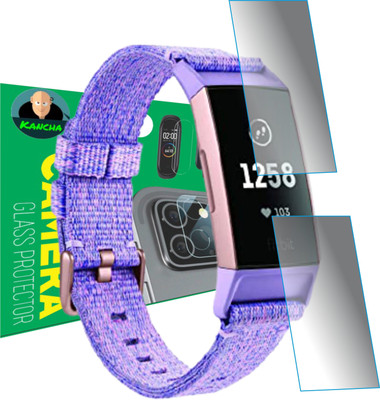KANCHA Edge To Edge Screen Guard for FITBIT CHARGE 3(Pack of 2)